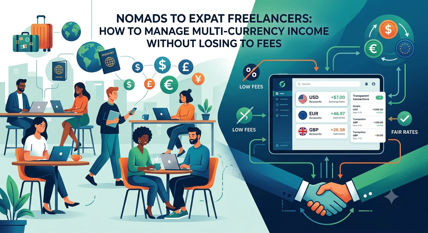From Nomads to Expat Freelancers: How to Manage Multi-Currency Income Without Losing to Fees