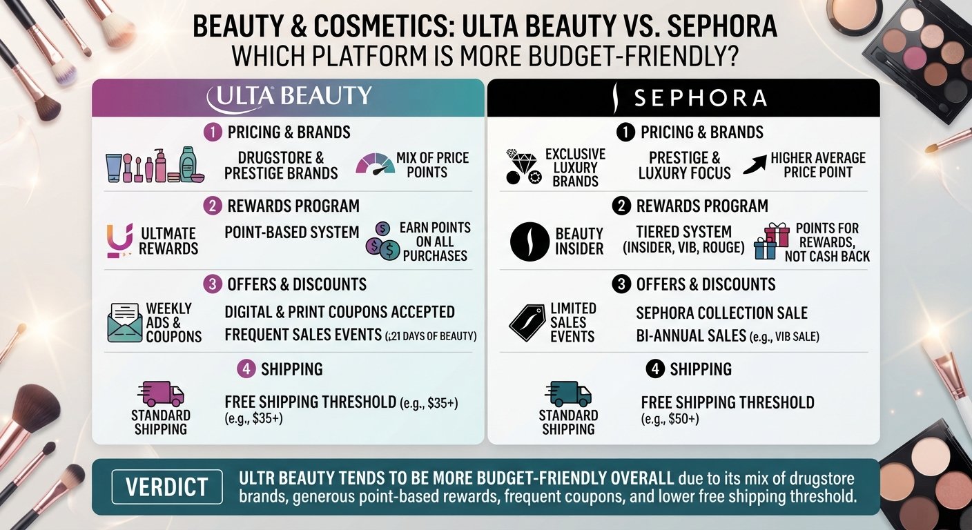 Ulta Beauty vs. Sephora: Which Beauty Retailer Saves You More?